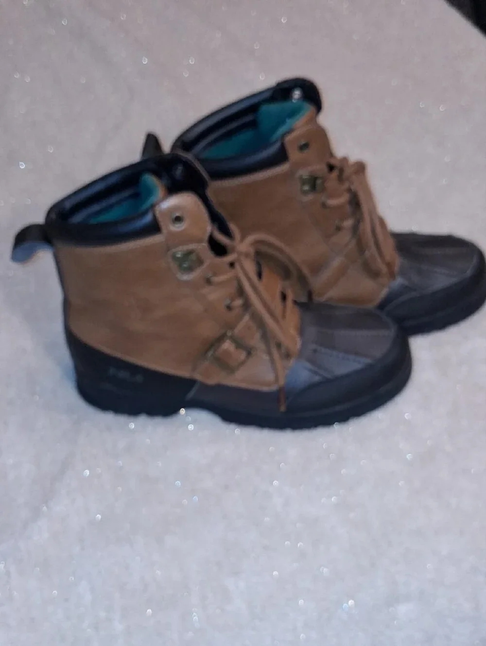 Polo by Ralph Lauren Brown and Black Kids Boots